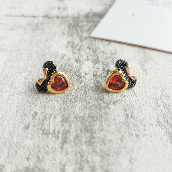 Kate Spade Gold Red Earrings - Disney Minnie Mouse - Picture 3 of 5